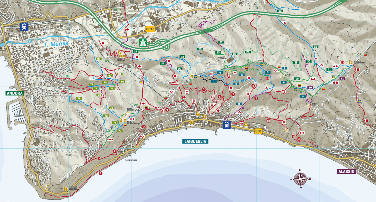  Mappa Turistica e Cartina dei Sentieri