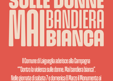 Laigueglia aderisce alla campagna ANCI “Contro la violenza sulle donne. Mai bandiera bianca”