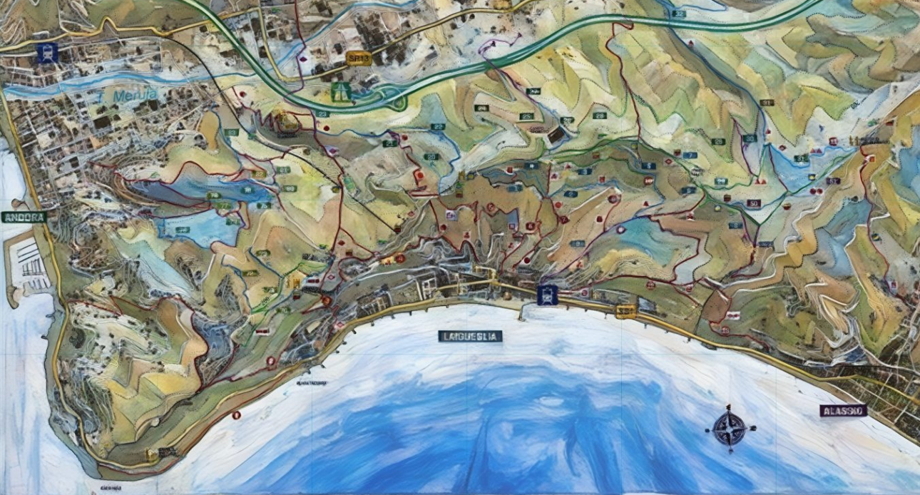  Mappa Turistica e Cartina dei Sentieri