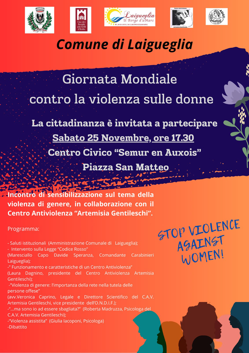 Giornata contro la violenza sulle donne